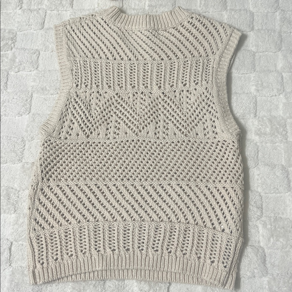Mango Cream Knit vest - Picture 2 of 2